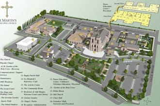 create campus maps, university maps, school maps and custom wayfinding site plan