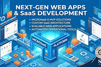 a custom microsaas or scalable saas web app