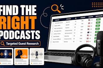 research relevant podcasts for your guest outreach