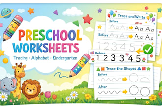 do children curriculum montessori preschool worksheet kindergarten tracing books