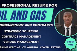 oil and gas procurement resume and cvs