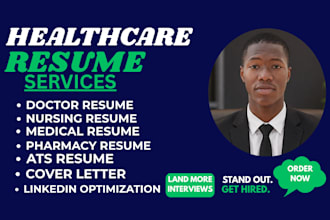 write an ats healthcare, medical, doctors and nursing resume