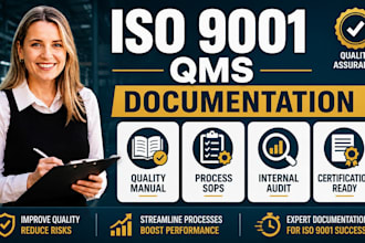 iso 9001 qms documentation and certification support