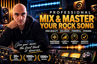 professionally mix and master your rock song