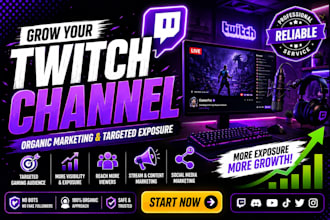 promote your twitch channel with organic marketing and streamer promotion