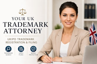 be your UK trademark attorney for ukipo trademark registration and filing
