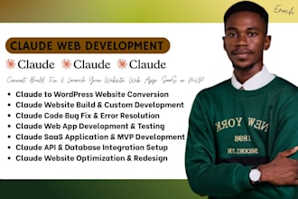 convert claude to wordpress website build fix claude web app claude app saas mvp