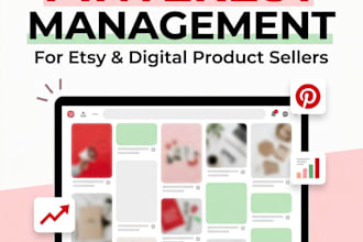 be your pinterest marketing expert for etsy digital product shops