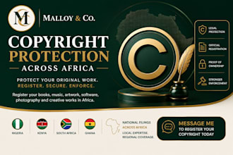file and register copyright for books music in nigeria kenya south africa ghana