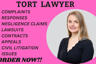 tort lawyer for negligence, personal injury, defamation and civil claims in USA