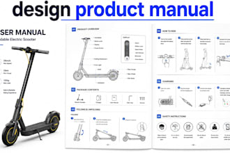 create product manual, step by step guide,installation guides and user manuals