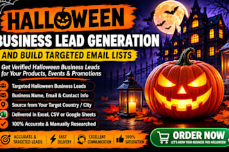 do halloween business lead generation and build targeted email list