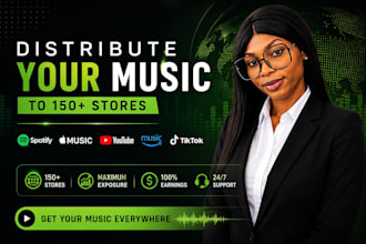 distribute your music to spotify, apple music, and 150 plus stores