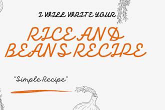 write rice and beans recipe