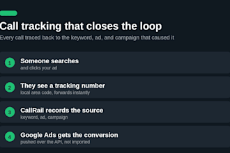 set up callrail call tracking and send calls to google ads as goals