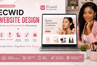 barbershops nail salons skincare businesses makeup artists ecwid website design