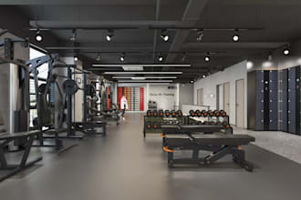 redesign gymnasium 3d interior,workout space, fitness center,indoor sport render