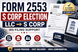 file form 2553 for s corp election and llc to s corp tax status