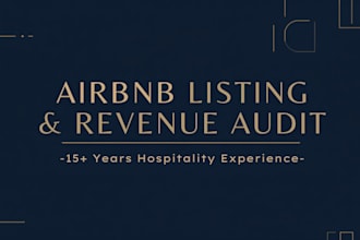 audit and optimize your airbnb listing to increase bookings and revenue