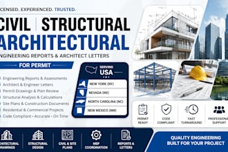 new york and nevada nc nm civil structural engineering report architect letter