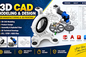 design mechanical brackets cnc parts fixtures product prototypes and manufacture