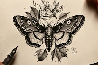 design professional tattoo and custom tattoo