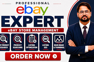 provide complete ebay store management services