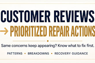 turn customer feedback into a prioritized repair plan