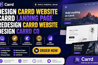 design carrd website carrd landing page redesign carrd website design carrd co