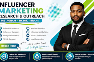 influencer marketing outreach manager instagram tiktok brand research influencer