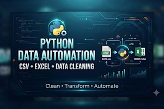 automate excel and CSV tasks using python