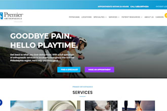 build squarespace orthopedics wix addiction medicine iv hydration optometrist