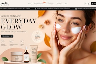 skincare shopify store skin care website beauty website cosmetics website
