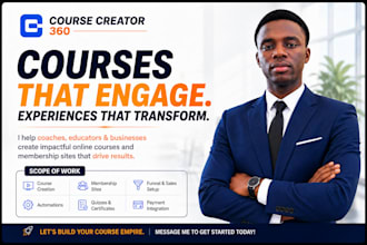 setup course creator 360 kajabi online course gohighlevel membership site cc360