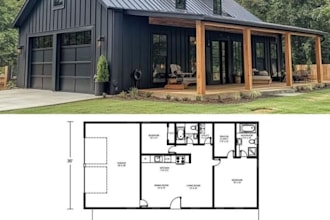 create barndominium and pole barn house plans and renderings