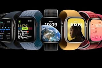 smartwatch promotional poster, website banner design, product brand awareness