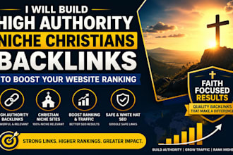 build high authority christian backlinks links building for website ranking