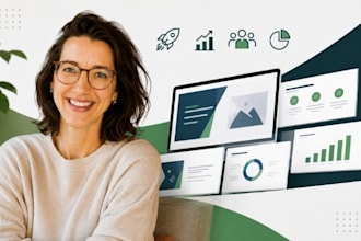 design a startup pitch deck, investor presentation and funding deck