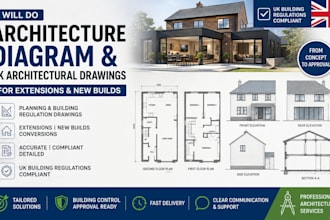 do architecture diagram UK architectural drawings for extensions and new builds
