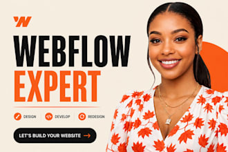 develop webflow website design, figma to webflow or redesign webflow website