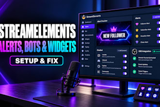 fix streamelements alerts chatbot commands and obs widgets