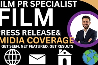 publish film press release, pr distribution movie or film