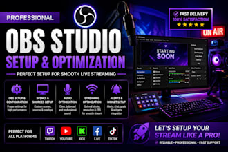 setup and optimize obs studio for professional live streaming