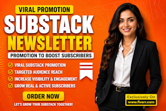 do substack promotion substack newsletter to boost subscribers
