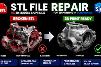 3d scan cleanup repair stl files and fix meshes for 3d printing