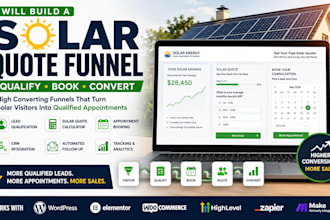 build a solar quote qualification funnel that converts leads into appointments