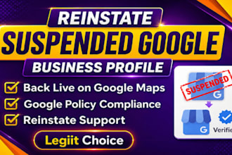 reinstate suspended google business profile fix gmb suspension denied appeal