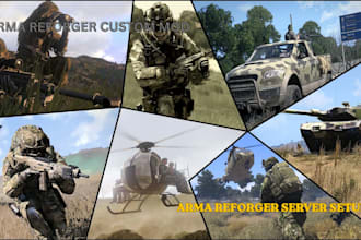 create custom maps, environments, and weapon assets for arma reforger and arma 3