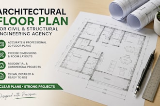 do architectural floor plan for civil and structural engineering agency