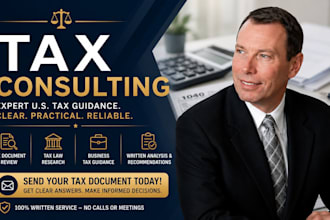 provide expert US tax consulting and review tax documents for your business